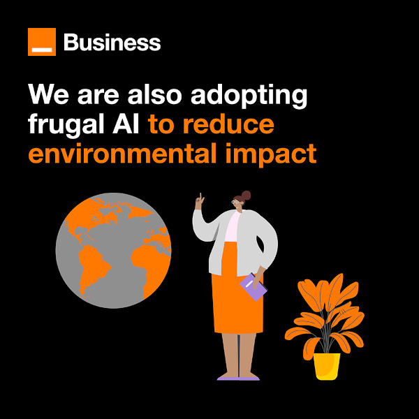 We are also adopting frugal AI to reduce environmental impact